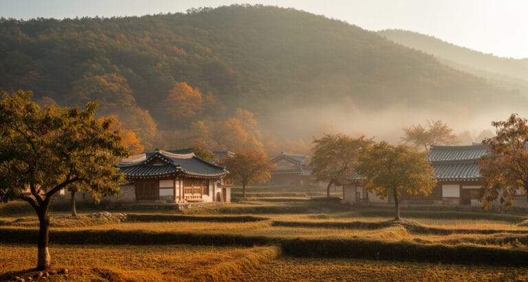 청양 장평 이야기 — 칠갑산 아래 산골 마을 가을 풍경